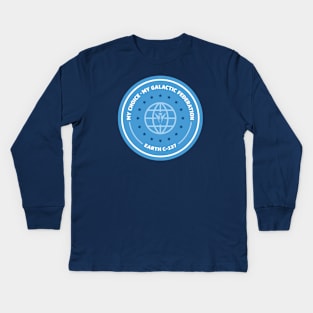 Galactic Federation - Earth C-137 Kids Long Sleeve T-Shirt